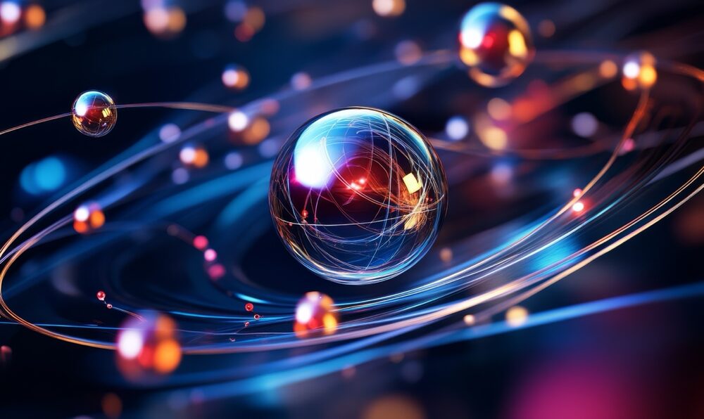 Abstract spheres representing connected ideas